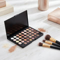 Eye Makeup Nudes Palette 40 Color Matte Eyeshadow Glitter Powder Eye Shadows Brush Set Stamps Pigment